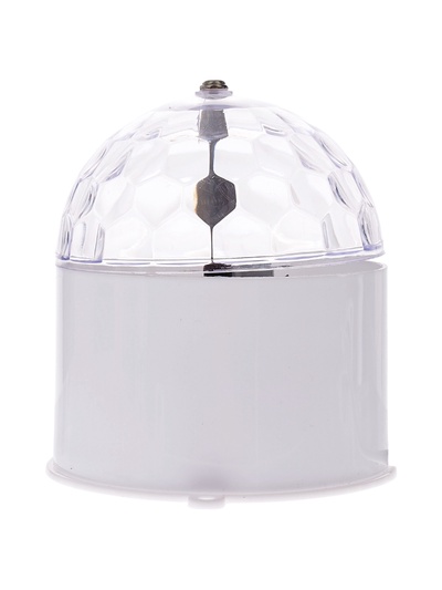 УЦЕНКА Световой прибор «Хрустальный шар» 7.5 см, свечение RGB, 220 В, белый