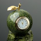 Часы  "Яблоко", на подставке, 7,5х13 см, змеевик - Фото 3