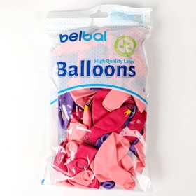 Воздушные шары латексные 14" «Маленькая принцесса», 50 шт., МИКС