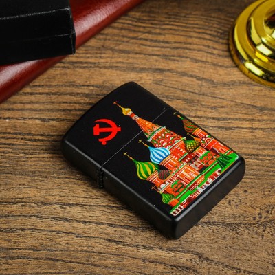 УЦЕНКА Зажигалка электронная "Кремль", дуговая, USB, 4х1.5х6 см