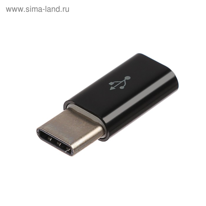 Адаптер Blast BMC-601, Type-C - micro USB, USB 2.0, 480 Мбит/с, 4.8-5.5 В, блистер, черный - Фото 1