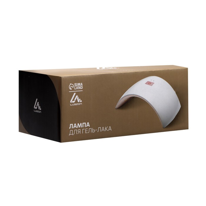 Лампа для гель-лака Luazon LUF-20, UV/LED, 24 Вт, 15 диодов, таймер 30/60 с, USB, белая - фото 51770069