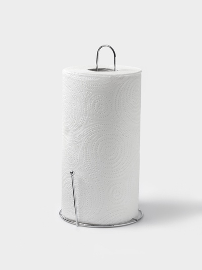 Держатель для бумажных полотенец настольный Доляна, 13.5×13.5×27 см, хром