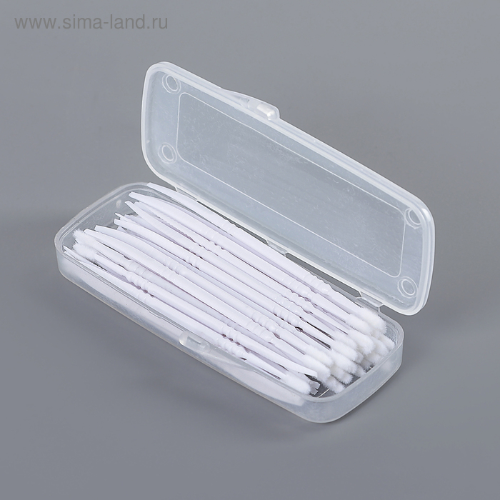 Зубочистки пластиковые 40 шт, с щёточкой для удаления зубного налёта - Фото 1