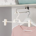 Плечики для брюк и юбок с зажимами Доляна, 38×15 см, цвет МИКС - Фото 14