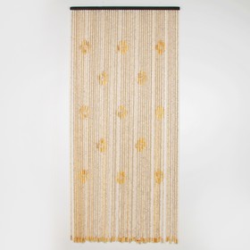 Занавеска декоративная «Шарики», 90x195 см, 31 нить, дерево