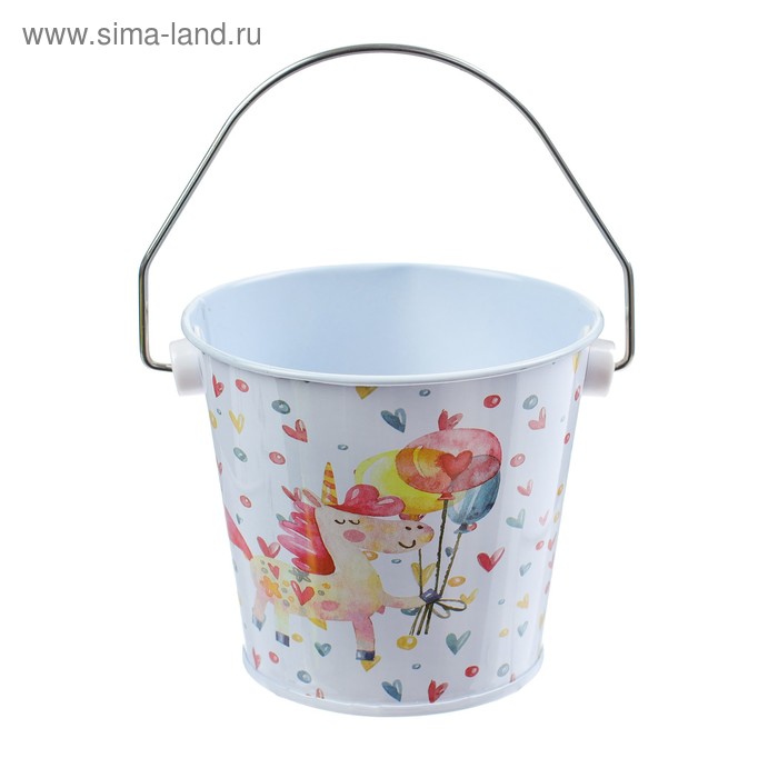 Ведерко малое «Единорог с шариками» - Фото 1