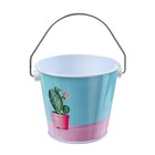 Ведерко малое «Цветущий кактус в горшке» - Фото 1