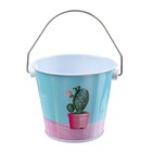 Ведерко малое «Цветущий кактус в горшке» - Фото 2