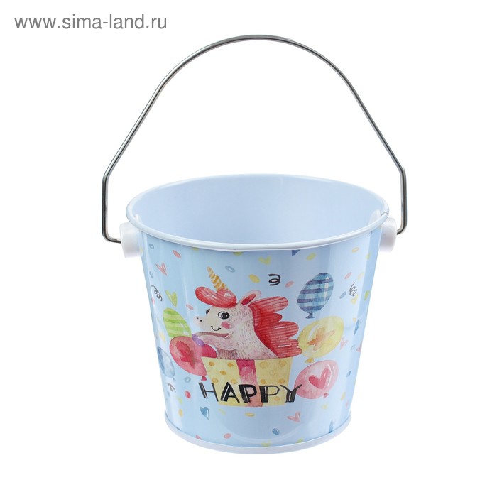 Ведерко малое «Счастливый единорог» - Фото 1
