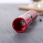 Мельница для специй Доляна «Элит», 15×3 см, металлический механизм, красная - Фото 2