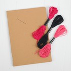 Вышивка на блокноте «Фламинго», 20 страниц. Набор для творчества - Фото 3