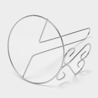 Держатель для бумажных полотенец Доляна «Сердце», 13×13×27 см, хром - Фото 4