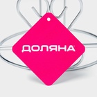 Держатель для бумажных полотенец Доляна «Сердце», 13×13×27 см, хром - Фото 5