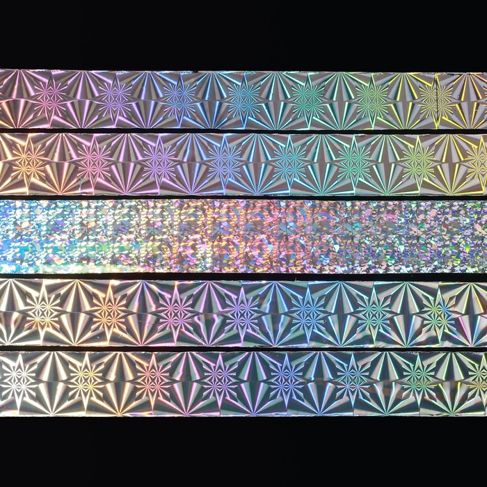 Набор переводной фольги для дизайна ногтей «АССОРТИ», 2,5 × 50 см, 10 шт, в пластиковом органайзере 18082