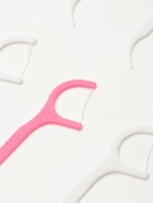 Флоссеры - зубочистки с зубной нитью Доляна, набор 20 шт., 7.5×1.5 см, белый, розовый - Фото 2