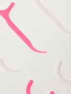 Флоссеры - зубочистки с зубной нитью Доляна, набор 20 шт., 7.5×1.5 см, белый, розовый - Фото 3