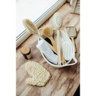 Щётка массажная для тела Доляна, с ручкой, натуральная щетина - Фото 5