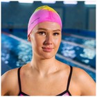 Шапочка для плавания ONLYTOP, силиконовая, обхват 54-60 см, цвета МИКС - фото 8219886