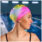 Шапочка для плавания ONLYTOP, силиконовая, обхват 54-60 см, цвета МИКС - фото 8219887