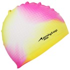 Шапочка для плавания ONLYTOP, силиконовая, обхват 54-60 см, цвета МИКС - фото 8219893