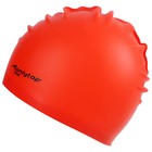 Шапочка для плавания взрослая ONLYTOP, силиконовая, обхват 54-60 см, цвета МИКС - фото 3786079