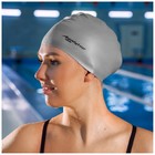 Шапочка для плавания взрослая ONLYTOP, силиконовая, обхват 54-60 см, цвета МИКС - Фото 6