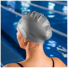 Шапочка для плавания взрослая ONLYTOP, силиконовая, обхват 54-60 см, цвета МИКС - Фото 7
