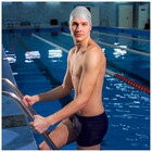 Шапочка для плавания взрослая ONLYTOP, силиконовая, обхват 54-60 см, цвета МИКС - Фото 3