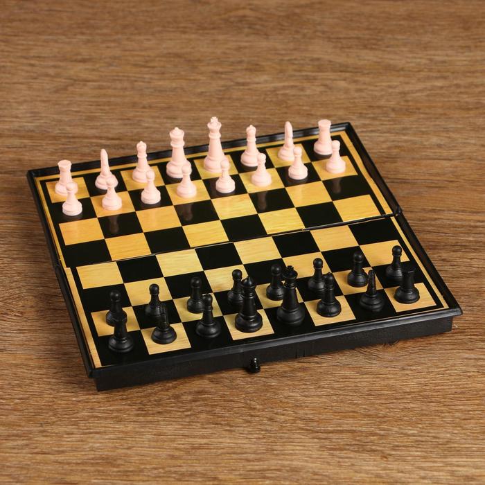 Настольная игра 3 в 1 &quot;Атели&quot;: шашки, шахматы, нарды, 19 х 19 см