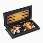 Набор классических игр 3 в 1 «Шахматы, шашки, нарды», компактный размер 19×19 см - Фото 4