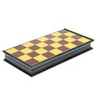 Настольная игра набор 2 в 1 "Баталия": шашки, шахматы, доска пластик 20 х 20 см - фото 3786102
