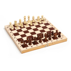 Шахматные фигуры, дерево, король h-5.5 см, пешка h-2.8 см, микс - фото 8219999