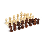 Шахматные фигуры, дерево, король h-5.5 см, пешка h-2.8 см, микс - фото 8220000