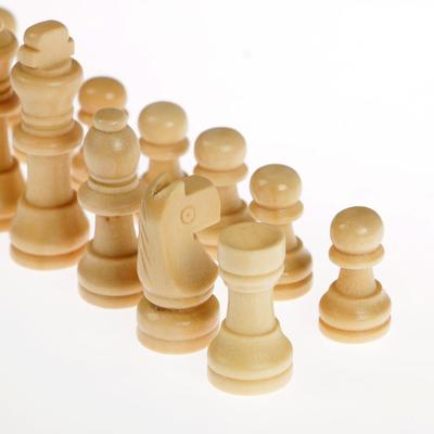 Шахматные фигуры, дерево, король h=5.5 см, пешка h=2.8 см