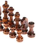 Шахматные фигуры, дерево, король h-5.5 см, пешка h-2.8 см, микс - фото 8220007