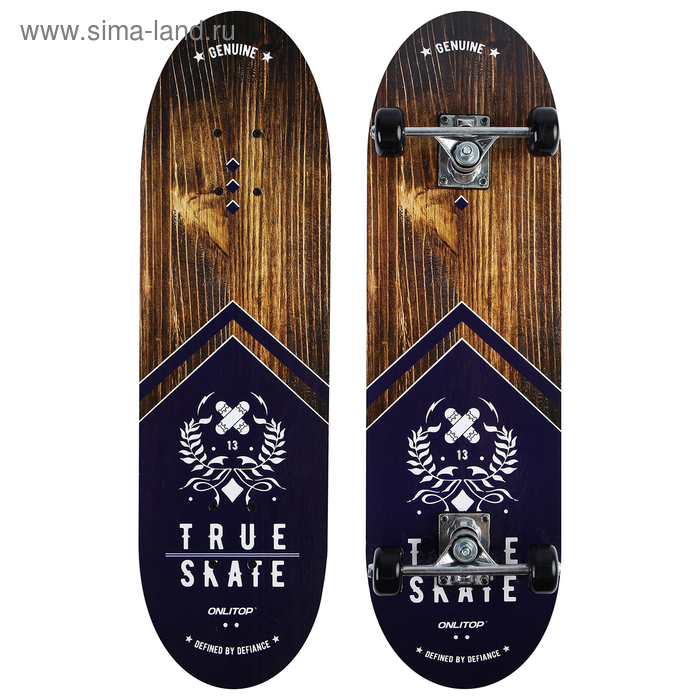 Скейтборд подростковый TRUE SKATE, 71х20 см, колёса PVC d=50 мм - Фото 1