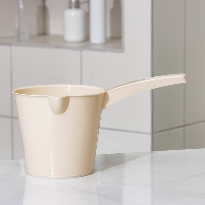 Ковш со сливом «Эконом», 1.5 л, 28.5×16.5×13.5 см, пластик, МИКС - Фото 1