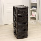 Комод 4-х секционный «Эконом», коричневый - Фото 1