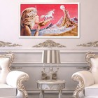 Гобеленовая картина "Розовая фея" 92х53 см рамка микс - Фото 1