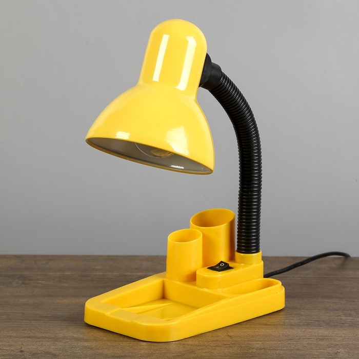 Лампа настольная "Мудрец" Е27 40W,  220В желтый 18х11,5х33 см RISALUX - Фото 1