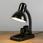Лампа настольная "Мудрец" Е27 40W, 220В черный 18х11,5х33 см RISALUX - Фото 2