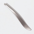 Пинцет для бровей, скошенный, узкий, 9 см - Фото 3