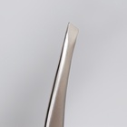 Пинцет для бровей, скошенный, узкий, 9 см - Фото 4