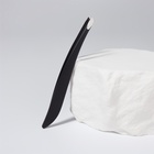 Пинцет скошенный, узкий 9 см, чёрный - Фото 2