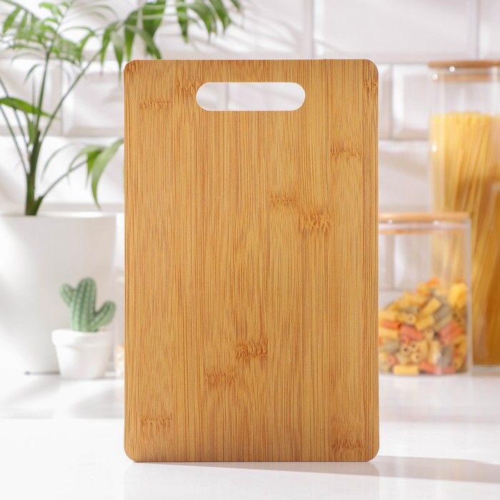 Доска для подачи Доляна «Фидан», 26×16 см, бамбук - Фото 1