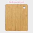Доска для подачи Доляна «Фидан», 23.5×19 см, бамбук - Фото 2