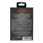 Наушники Akai HD-222W, беспроводные, вкладыши, микрофон, BT v5.0, 40/350 мАч, белые - Фото 10