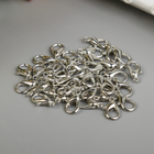 Основа для брелока карабин металл серебро 1,2х0,6 см - Фото 2