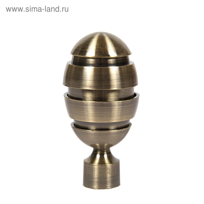 Наконечник «Орех», 2 шт., d=16 мм, цвет старое золото - Фото 1